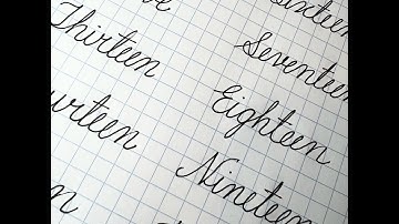 How to write numbers from 11 to 20  in a cursive writing (Part 2)