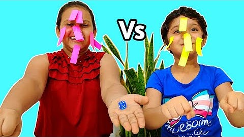 Play game with sticky notes! Homemade game.