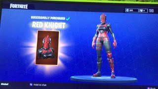 Video thumbnail of "ITS BACK!!! RED KNIGHT REVIEW!!!! Fortnite battle royale"