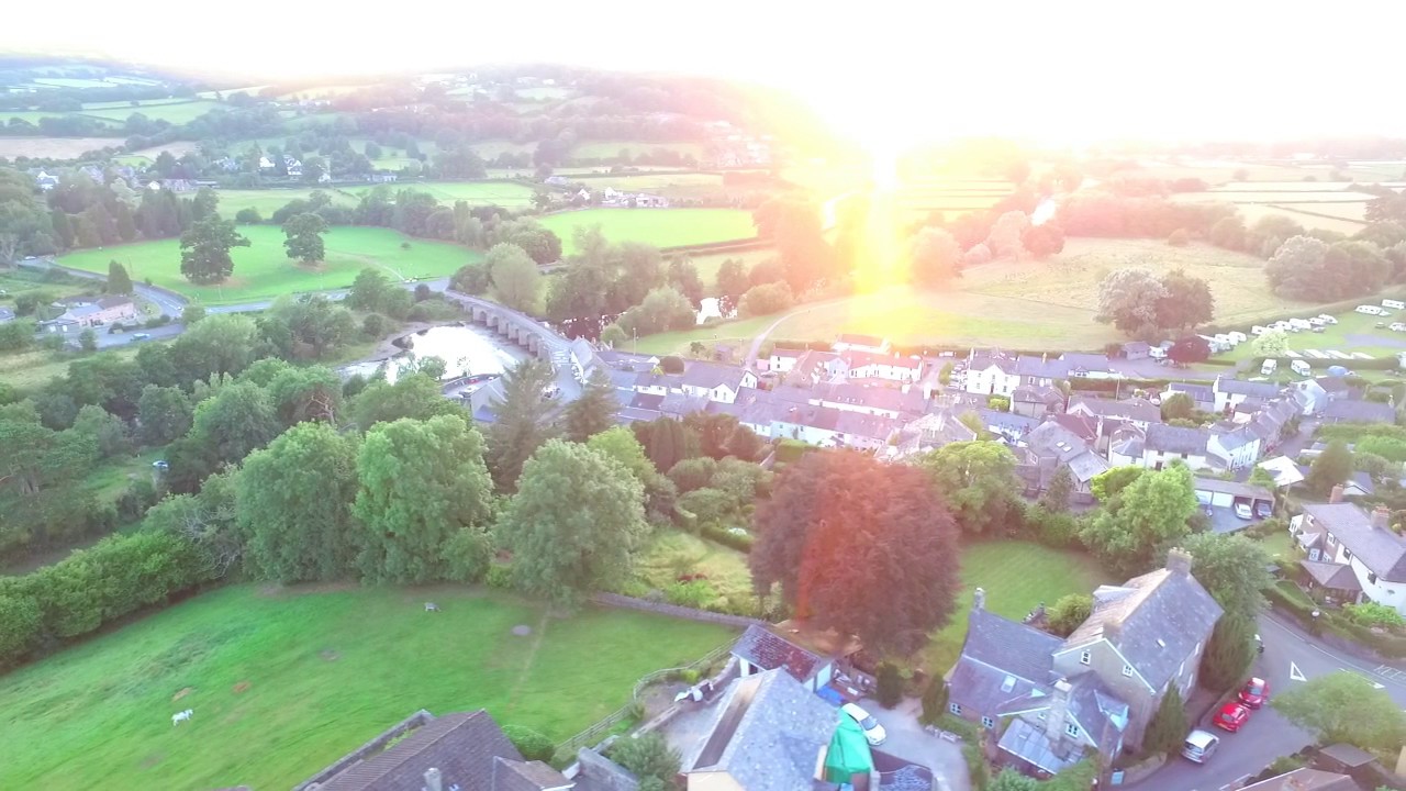 Crickhowell Birds Eye View Taken with Drone