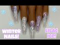 Iced Lilac Winter Acrylic Nails | Nail Sugar | Nailchemy Genesis