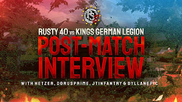 Rusty 40 VS Kings German Legion - Post Match Interview & MVP - Runners Up Match 1