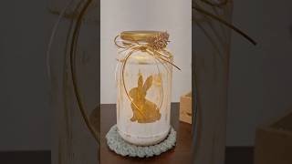 Easy DIY Bunny Lantern | Budget Home Decor | Easter Crafts and Decor