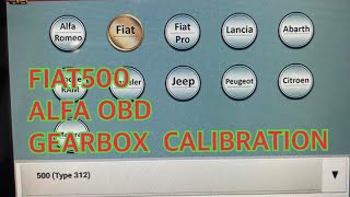 FIAT500 GEARBOX CALIBRATION ALFAOBD screenshot 5