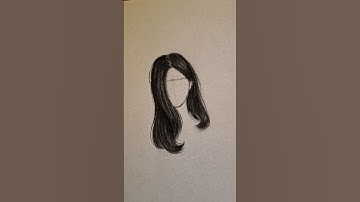 How i draw hair ✨️ #drawing #howtodraw #hair #tutorial #art