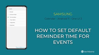 How to Set Default Reminder time for Events - Samsung Calendar [Android 11 - One UI 3] screenshot 5