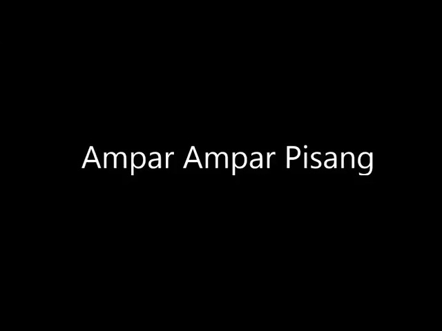 The Sounds of Indonesia — ampar-ampar pisang by addie ms class=