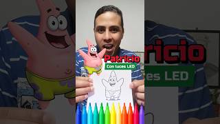 Pintando a PATRICIO ESTRELLA con luces LED
