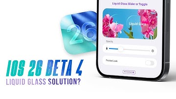 iOS 26 Beta 4 - Upcoming LIQUID GLASS Solution?