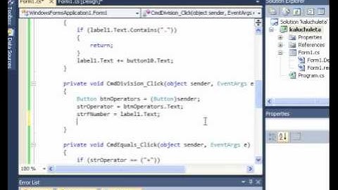 Developing The Windows Calculator using C# Part 3
