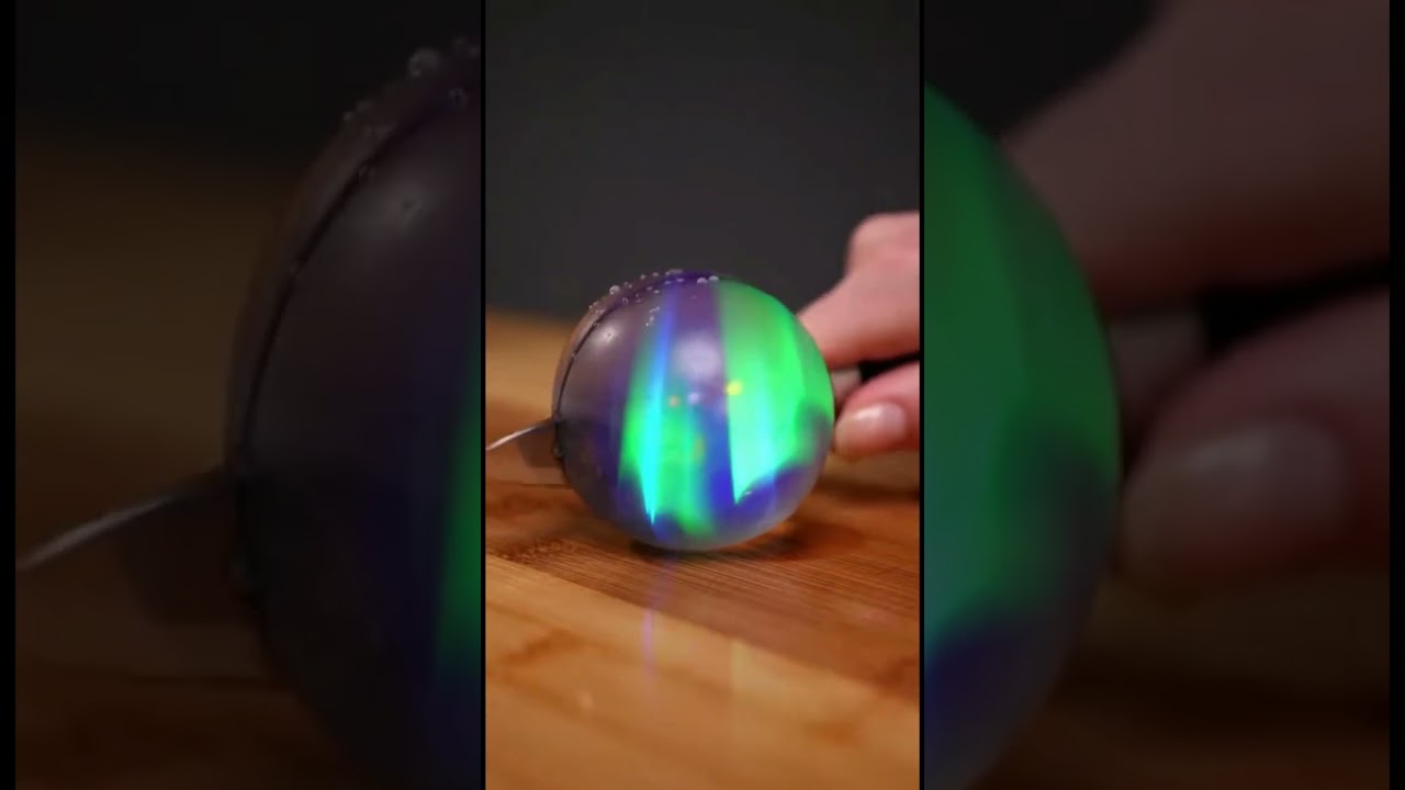 Glass Riftwave Aurora Plum Cutting ASMR 