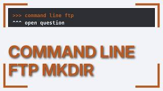 Ubuntu: Creating directory in ftp server using ncftp command from ubuntu terminal