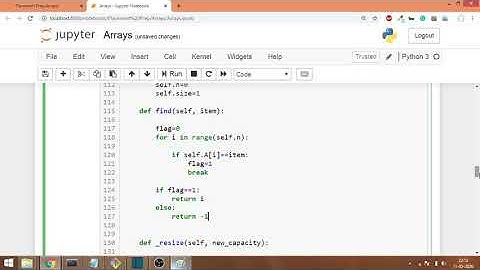 Dynamic Array Implementation in Python Part 9 | Search Operation