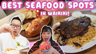 BEST SEAFOOD in WAIKIKI || Fresh Fish Plates & Lobster Rolls [Honolulu, Oahu, Hawaii]
