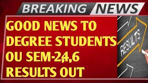 OU RESULTS RELEASED LATEST UPDATE ON OU SEM-2,4,6 RESULTS|OFFICIAL LINK|GOOD NEWS|29-08-2022 RESULTS