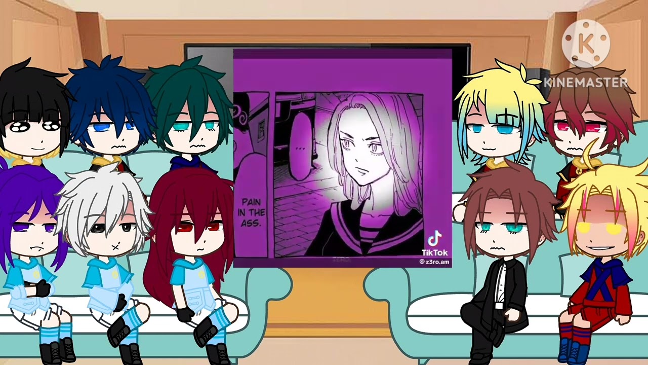 Blue lock💙⚽react to y/n as Yuzuha shiba'senju Akachi#gachanox #anime #bluelock #tokyorevengersedit