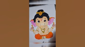 Ganesh Drawing (My art ) #painting  #ganesh #drawing #shorts #lordshiva  #trending #bestyoutuber