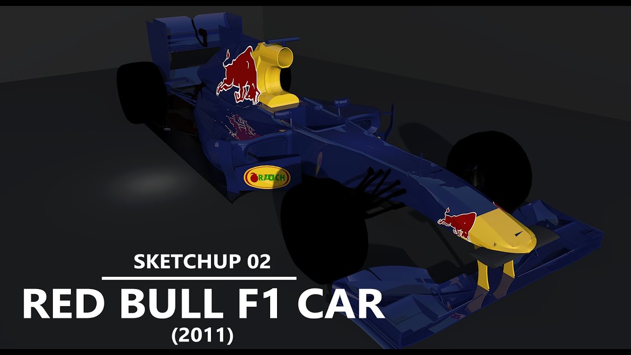 Sketchup #02 | Red Bull F1 Car | Sebastian Vettel 2011 WC Car - YouTube