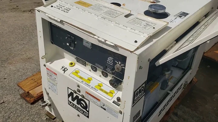 Multiquip Whisperwatt 7000 W 120/240 V PH 1 60 Hz Generator Diesel Kubota Z482 (2)