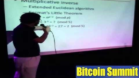 "Elliptic Curve Cryptography, the Foundation of Bitcoin" by Matt Whitlock - Bitcoin Summit