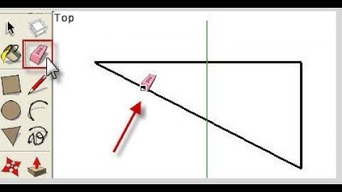 How To Use Erase Delete Tools In SketchUp Free Software