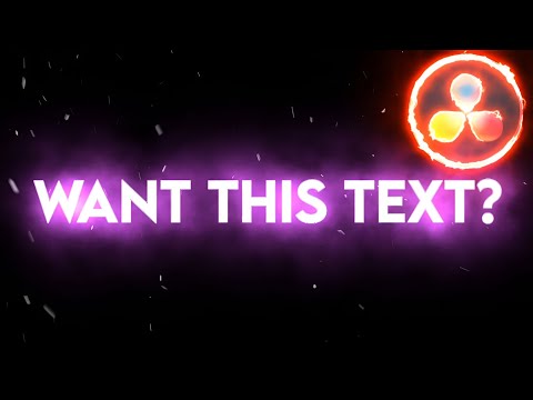 How to make the *BEST* Glowing Text Effect in DaVinci Resolve