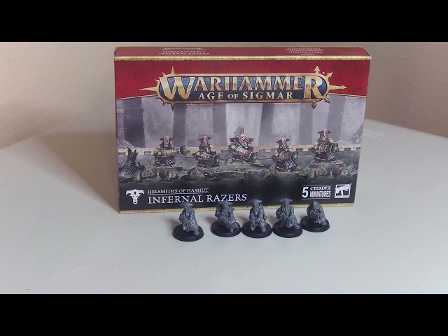 Games Workshop – Warhammer Age Of Sigmar – Helsmiths Of Hashut : Rasoirs Infernaux – Kit 5 Figurines Plastique