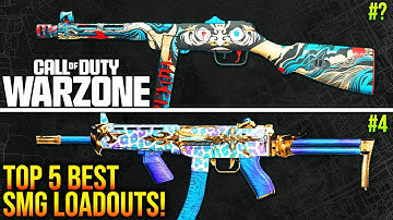 WARZONE: New TOP 5 BEST SMG META LOADOUTS After Update! (WARZONE META Weapons)