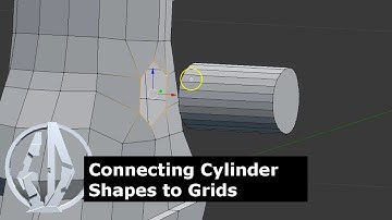 How to Connect Cylinder Shapes to Grid Shapes