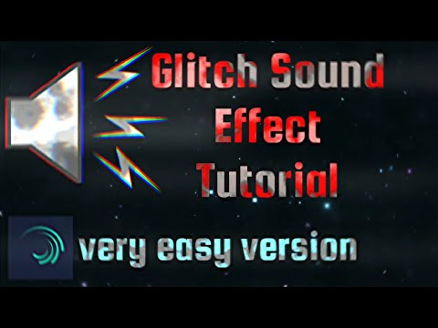 Easy Glitch Sound Effect Tutorial - [Alight Motion Tutor]