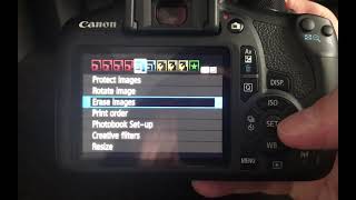 Canon T6 How to Delete Photos on Camera