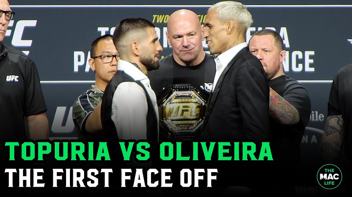 Ilia Topuria vs. Charles Oliveira First Face Off | UFC 317 Press Conference
