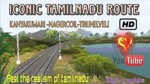 ICONIC TAMILNADU ROUTE || KANYAKUMARI TO TIRUNELVELI || HIGH GRAPHICS|| TRAINZ SIMULATOR ANDROID 