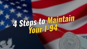 🏷️ 4 Essential Steps to Maintain Your I-94 as an H4 Visa Holder!