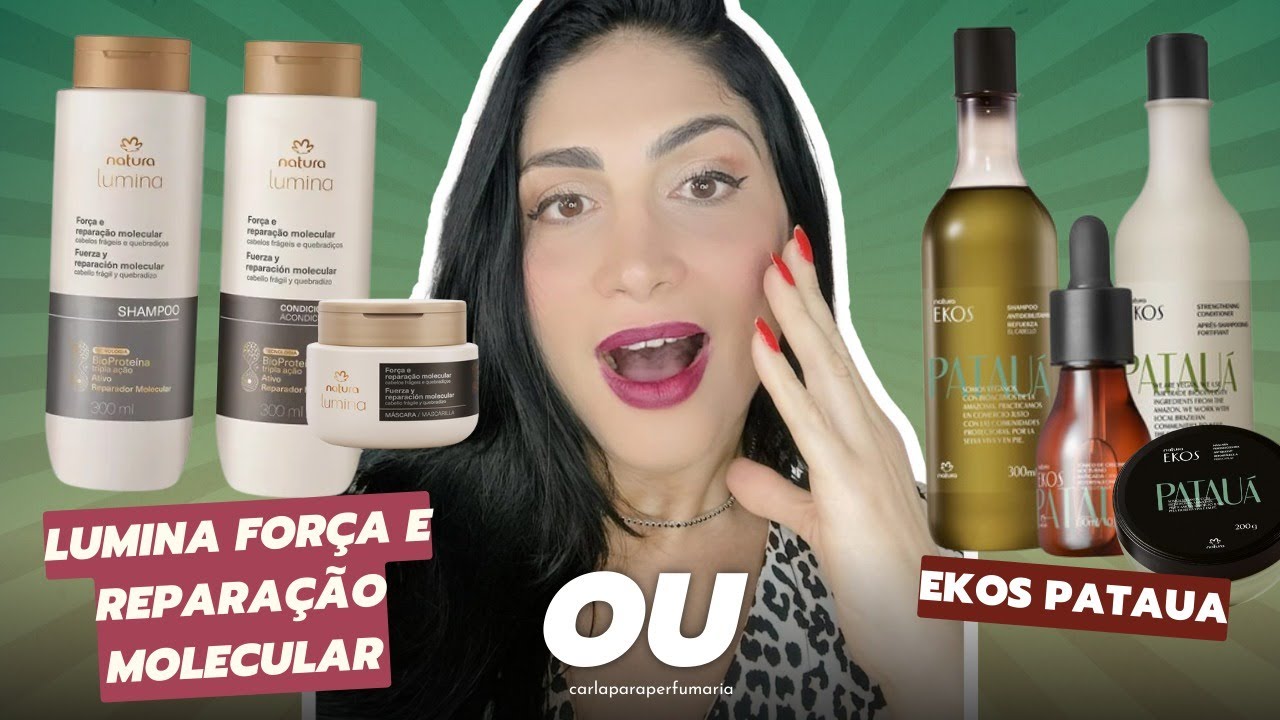 Qual fortalece mais o seu fio? Força e Reparação Molecular ou linha Ekos Patauá?