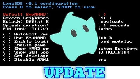 [OUTDATED] How to update Luma3DS safely (11.9 ➡ 11.10)