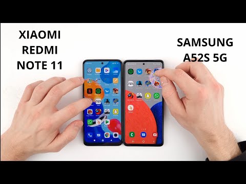 Xiaomi Redmi Note 11 vs Samsung A52S 5G SPEED TEST
