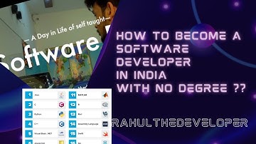 How i Become self taught software developer in India without any degree (Hindi)