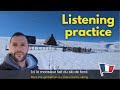Slow french listening practice in france   fren subtitles vlog france in winter