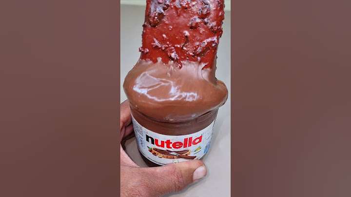 Nutella Jar Chocolate Dipping | Satisfying