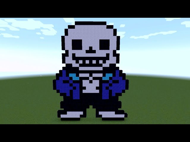 here have some cursed tall Sans and short Paps (pixel art in Minecraft, by  me) can't find the original image i copied the sprites from :( : r/Undertale