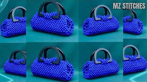 EASIEST way to make the CUTEST designed BEADED BAG//DIY Beaded Bag//DIY Tutorial