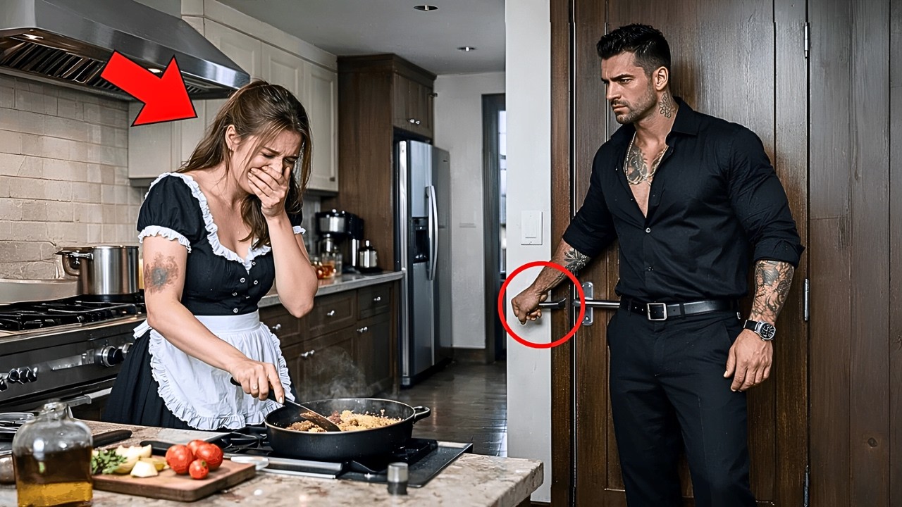 Dienstmädchen weinte in der Küche des Mafiabosses… Dann schloss er ab und fragte, wer sie verletzte