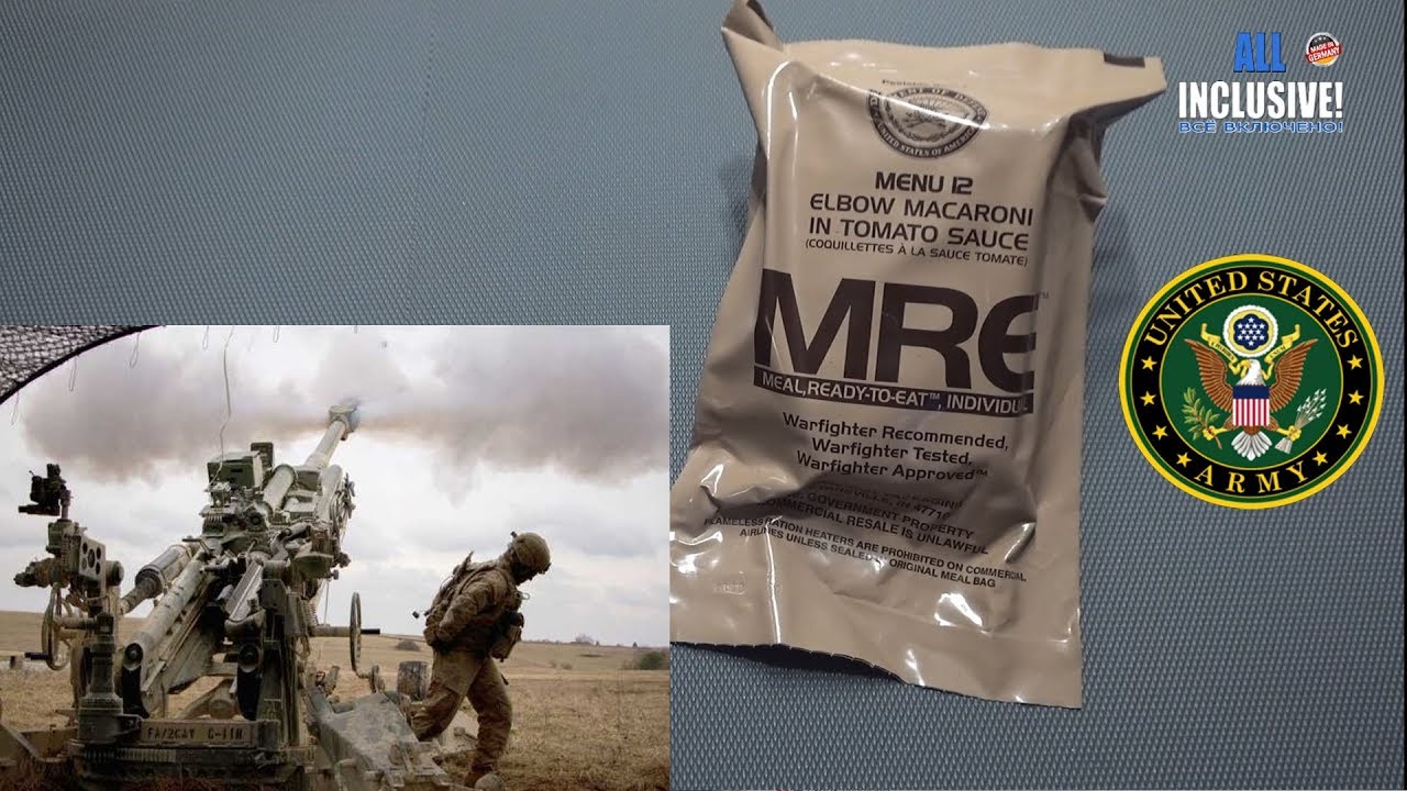 Сухпай Армии США меню 12 ИРП MRE Menu 12 ELBOW MACARONI IN TOMATO SOUCE
