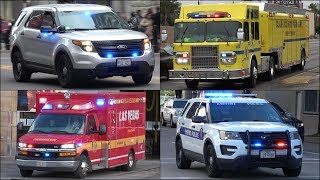 Fire Trucks, Police Cars and Ambulances responding  BEST OF 2019