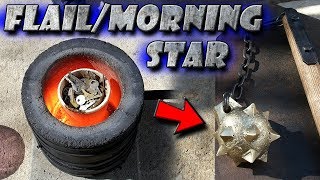 Casting a Flail/Morning Star Out of Brass Keys Start to Finish