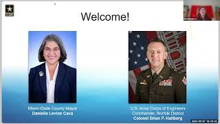 Miami-Dade Back Bay Coastal Storm Risk Management Study Public Webinar May 7th, 2024