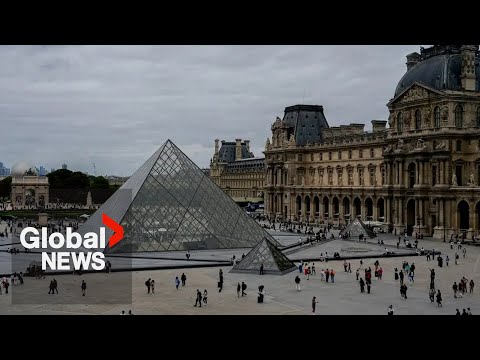 Thieves pull off daring jewelry heist at the Louvre Museum in Paris