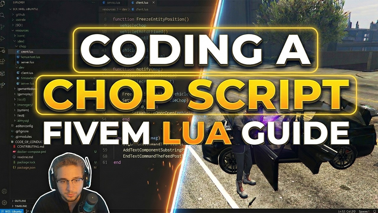 FiveM Lua Guide | Creating the Car Chop Script - PART 1 - YouTube