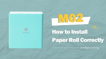 Phomemo M02 Tutorial: How to Install Paper Roll Correctly丨Paper Installation丨Setup Instruction